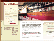 Tablet Screenshot of cafebastillesf.com